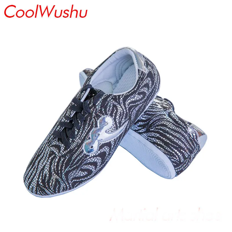 Tai Chi Shoes Kung Fu Wushu Xie Taiji Fiber Leather Martial Arts