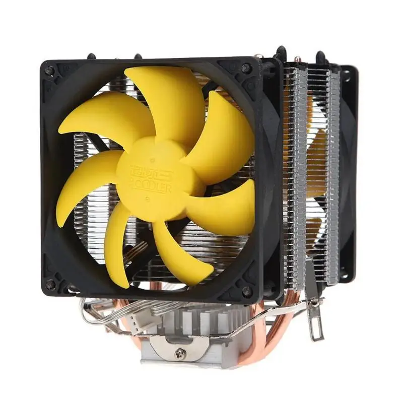 

ALLOYSEED S90D Double Copper Heatpipe CPU Cooler fan Radiator PC Silent Cooling Fan Heatsink Gaming Cooling System