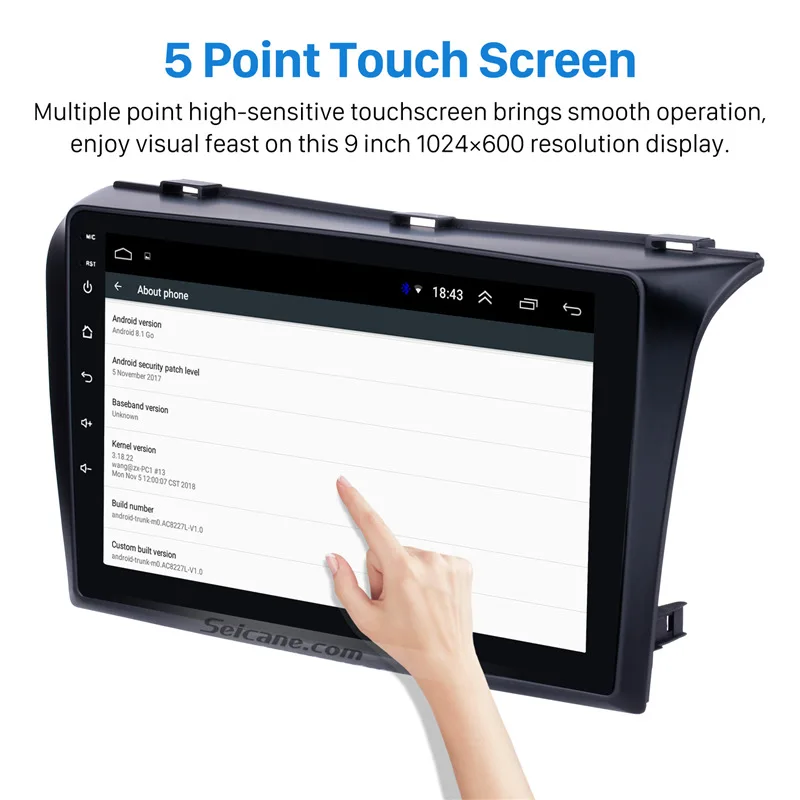 Seicane HD 1024*600 Android 81 GPS del coche reproductor Multimedia para 2004 2005 2006 2007 2008 2