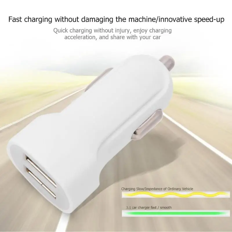 Car USB Charger Quick Charge Mobile Phone Charger 2 Port USB Fast Car Charger for iPhone Samsung Tablet Car-Charger w/Voltmeter Car USB Charger Quick Charge Mobile Phone Charger 2 Port USB Fast Car Charger for iPhone Samsung Tablet Car-Charger w/Voltmeter