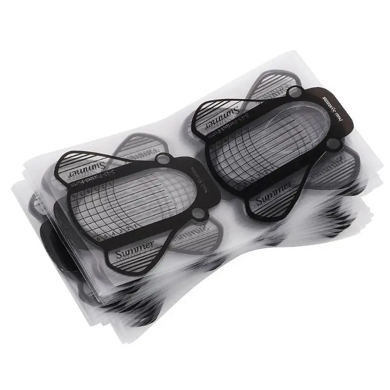 

100pcs Honey Bee Shape Nail Art French Tips Extension Builder Form Acrylic UV Gel Guide Stencil Manicure Shape Tips Tools