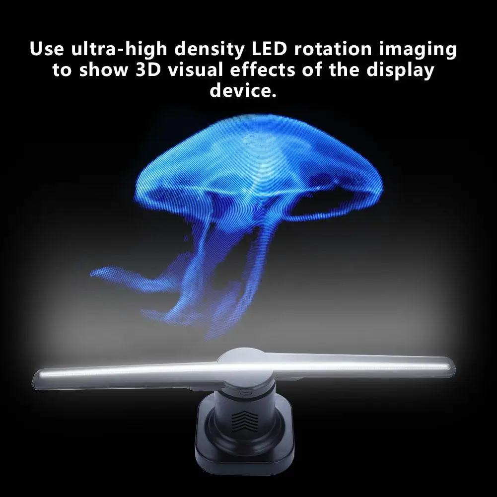 Hot Sale Magic LED 3D Holographic Projector Hologram Player Advisement Display Fan Lamp