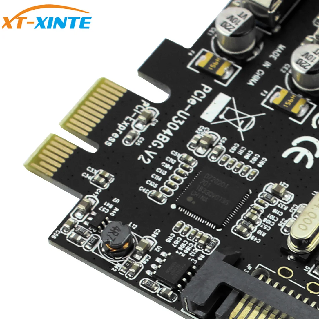 Плата расширения PCI E Express USB 3 0 с 4 портами конвертер для PCIE x1 x4 x8 x16 Windows