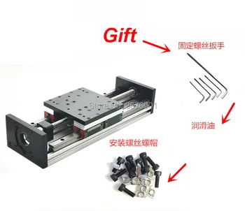 

100mm 200mm 300mm 400mm Effective Travel Length 2010 Ballscrew Rail Linear Motion Guide Moving Module Table Slide CNC LGW