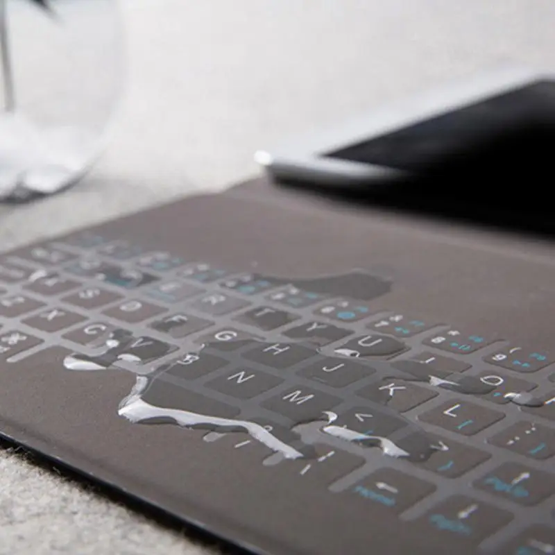  Waterproof Tablet Bluetooth Keyboard PU Cover for iPad mini 4 Removable Ultra-thin Tablet Keyboard 