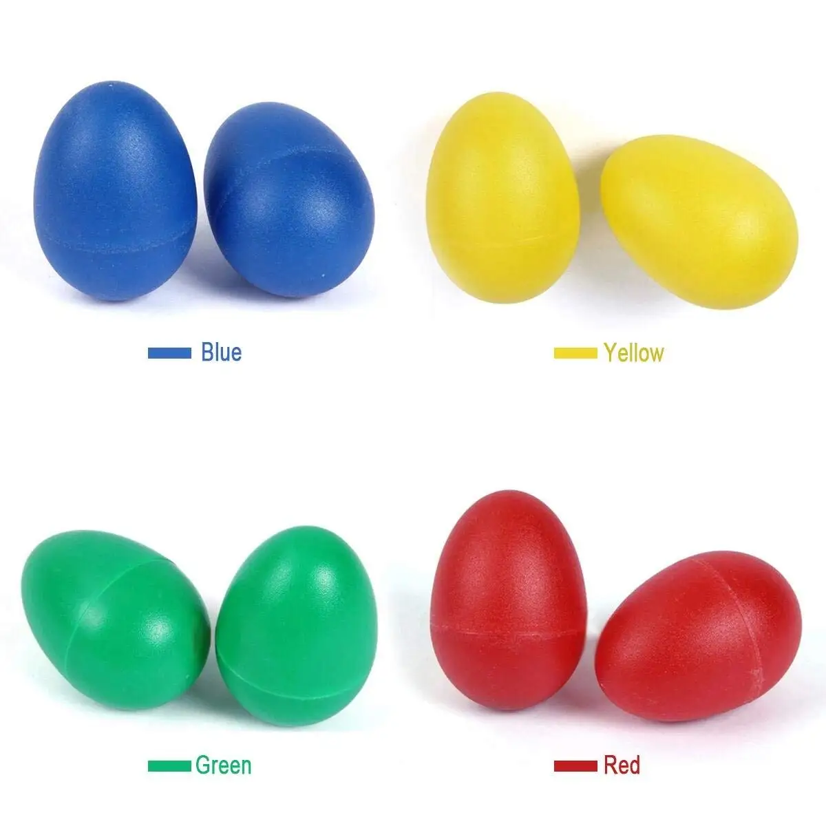 20 шт шейкер яйца пластиковая игрушка, музыкальное яйцо шейкер с 4 цветами Дети maracas Яйцо ударные игрушки