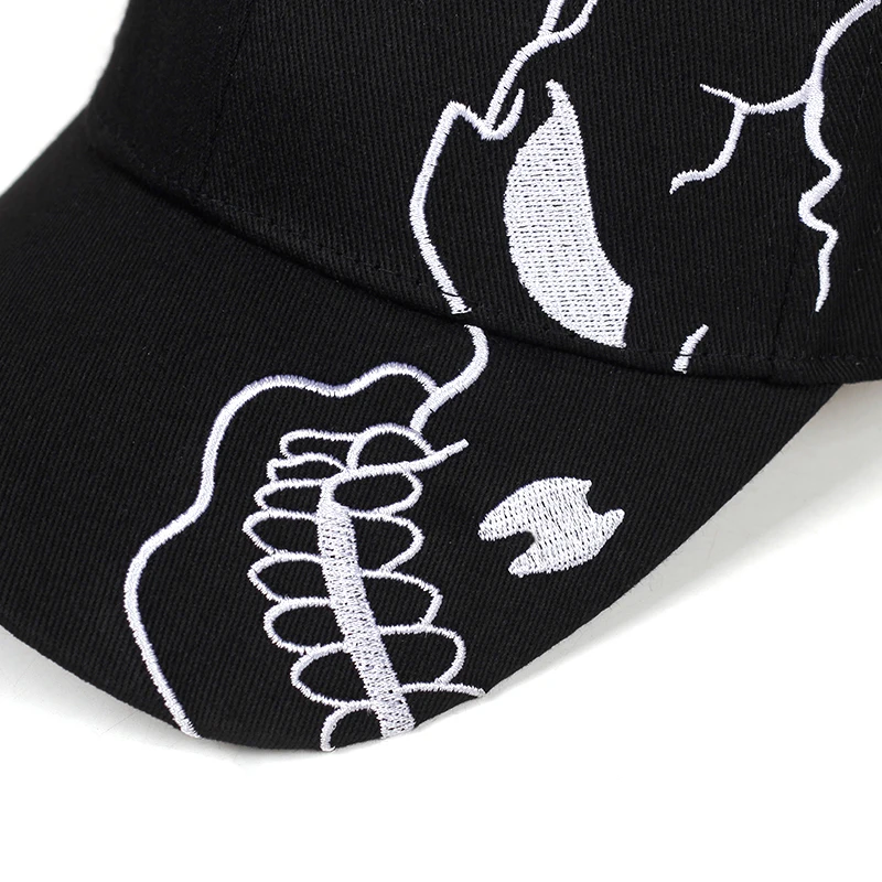 Новинка унисекс хлопковая уличная бейсболка с вышивкой черепа Snapback модные спортивные шапки Кепка Bone Garros