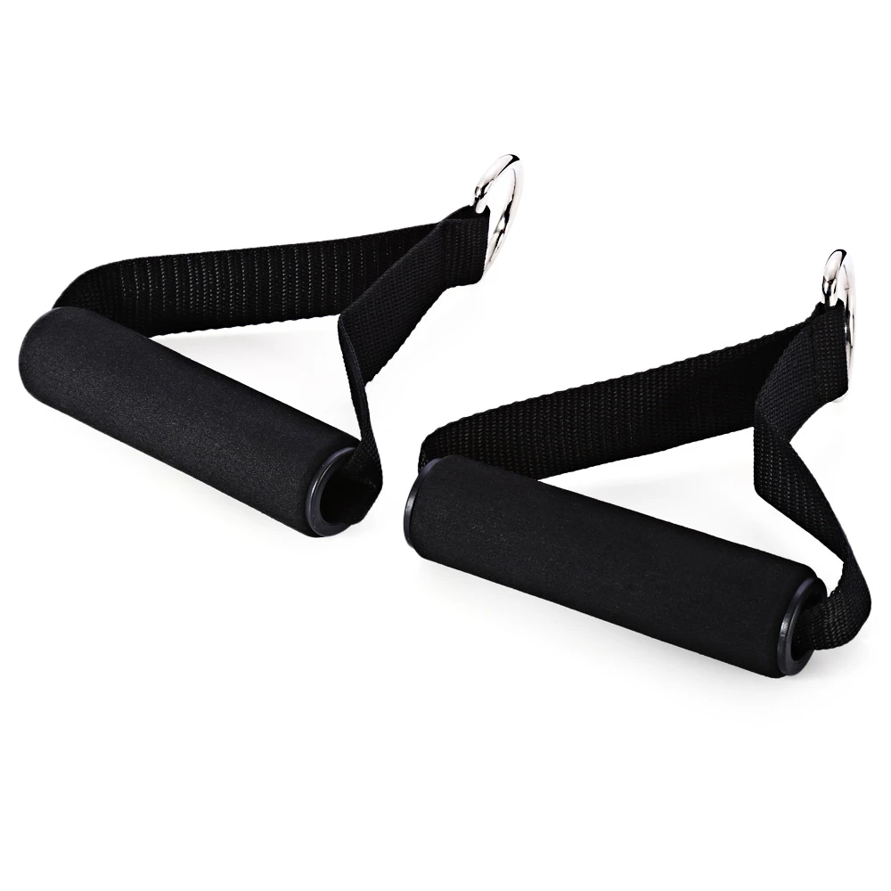 

Tricep Rope Attachment Bar Hand String Foam Handle Fitness Resistance Bands Accessories D-ring Spring Pull Rope Cable Bar