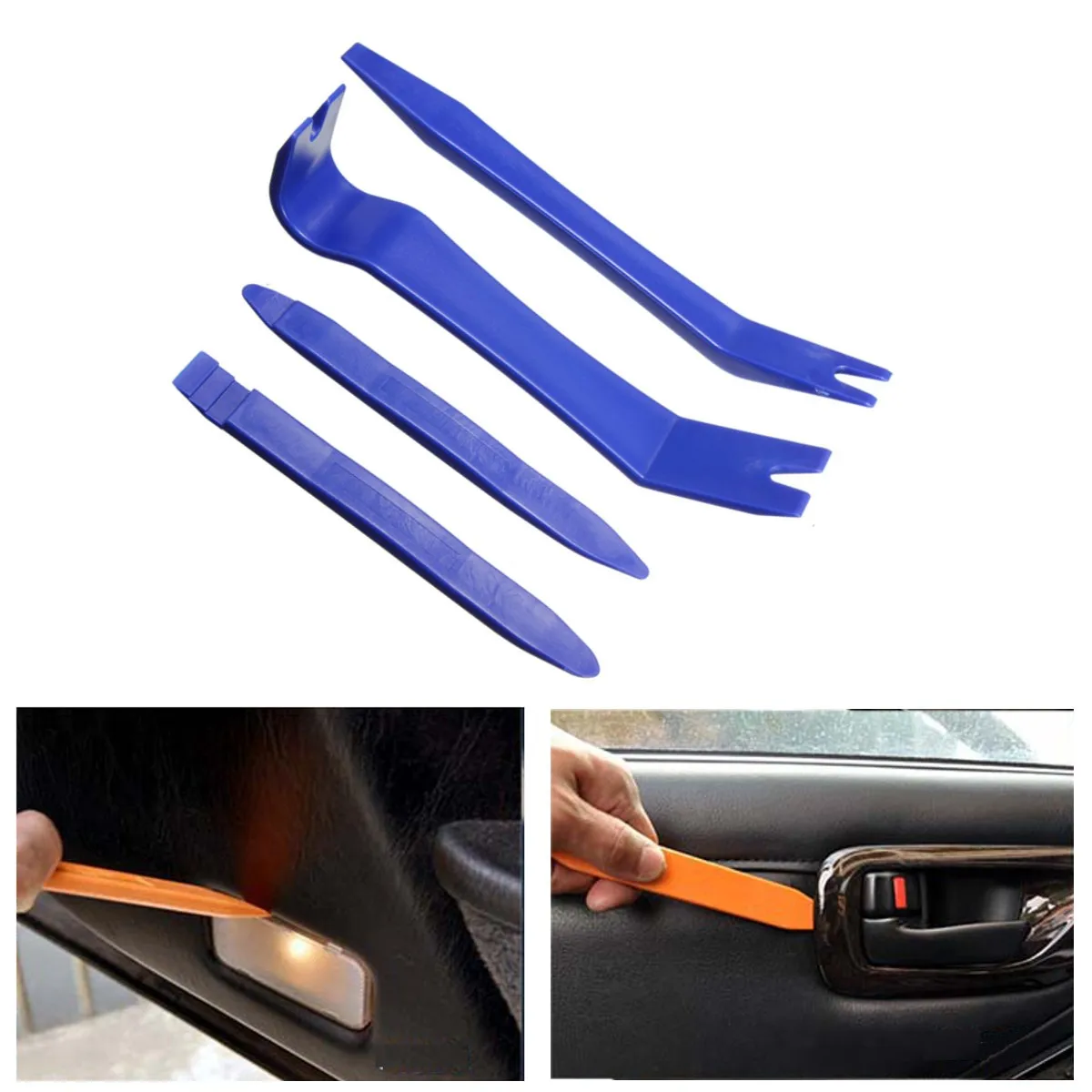 

4Pcs Car Removal Tools Auto Door Clip Panel Radio Trim Dash Audio Installer Pry