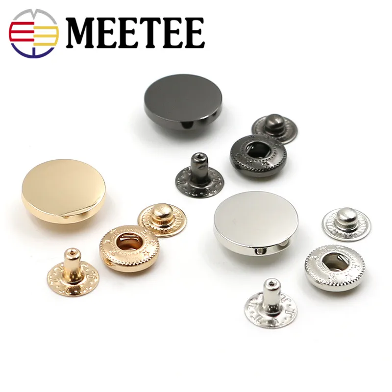 

10set/pack Zinc alloy metal Snap buttons Fasteners Press Button Stud sewing accessories for overcoat stud button D3-8
