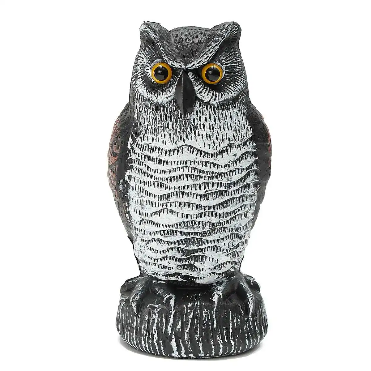 

Fake Standing Owl Bird Hunting Bait Shooting Yard Decoy Traps Deterrent Repeller Garden Scarer Furnishings Blow Molding Outdoor