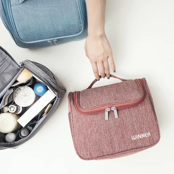 

Portable Hanging Toiletry Bag Female Beauty Pouch Men Trip Makeup Tote Bathroom Brush LipstickCosmetic Zipper Case Accessories