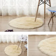 Горячая 100 шт. мягкий искусственный коврик из овчины чехлы для стульев коврик для спальни искусственная шерсть Теплый Ковер с длинным ворсом сиденье Шерсть Теплый Textil мех