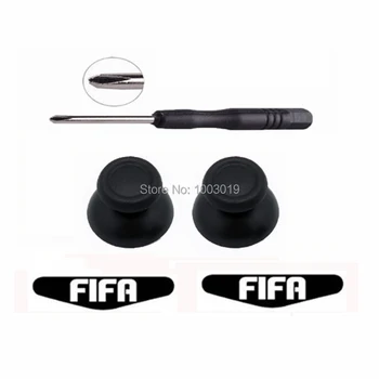 

Black Analog Stick+LED Light Bar Sticker+Screwdriver for Sony Playstation 4 PS4 Slim Pro Controller Thumbsticks for Dualshock 4