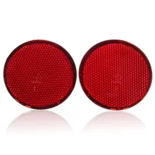 Accessori esterni 2 pz Rosso di Sinistra e di Destra Paraurti Posteriore Rotonda Riflettori Luce di Strisce Riflettenti Per Nissan/QASHQAI 2007 -2015