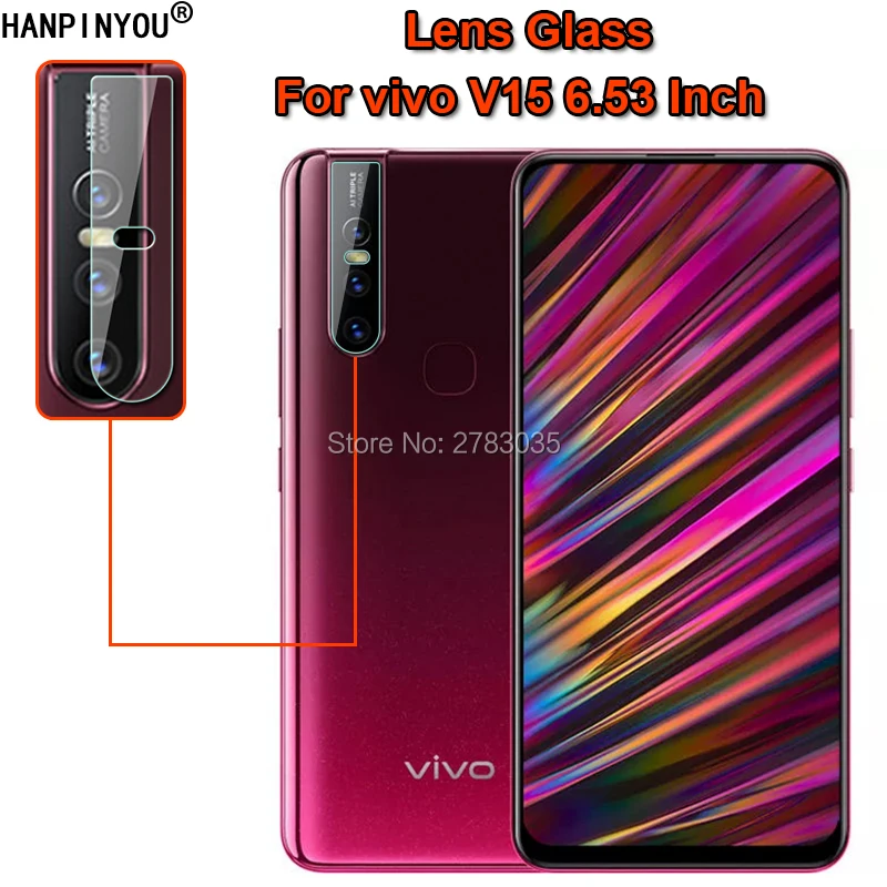 

For vivo V15 6.53" Clear Ultra Slim Back Camera Lens Protector Rear Camera Lens Cover Tempered Glass Film