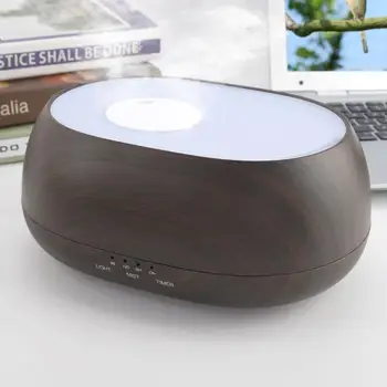

500ml Aroma Essential Oil Diffuser Ultrasonic Air Humidifier with Wood Grain 7 Color Changing LED Lights for Office Home Hot