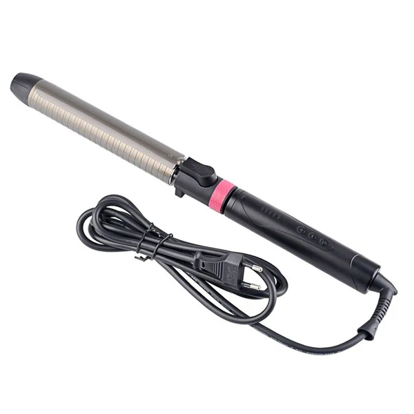 

Top Sale titanium Hair Curler Curling Wand Iron Rotatable Hair Styler Wet&Dry Tongs Curly Hair Styling Tools Temperature Adust