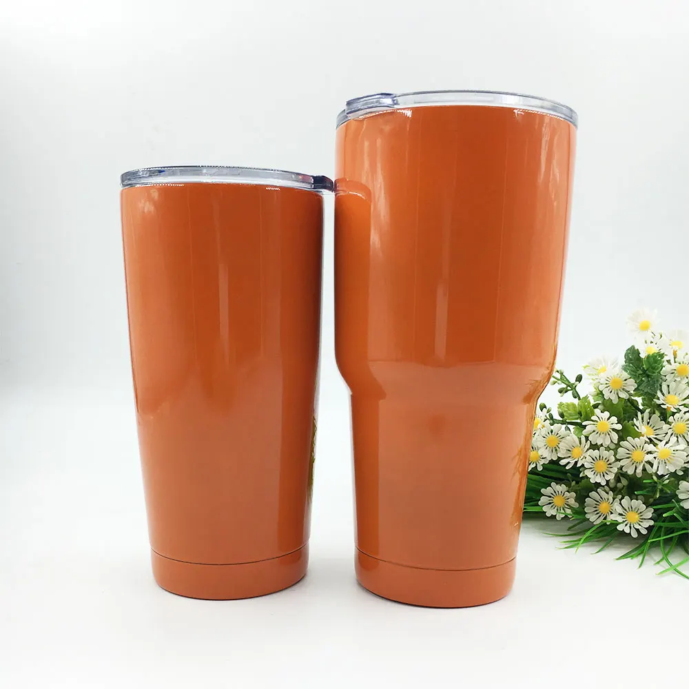 

20OZ 30OZ Orange Tumbler Cup Vacuum Insulation Beer Wine Mug Stainless Steel Mug Coffee Cup Wedding Birthday Best Gift