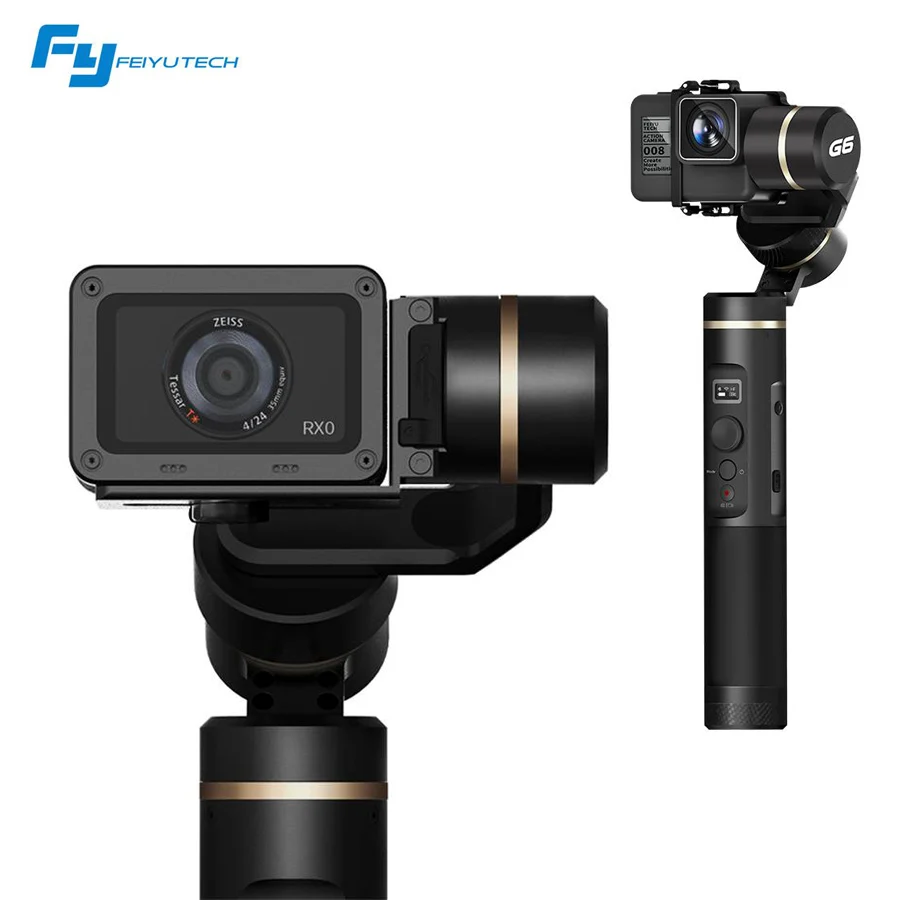 

Feiyu Tech G6 360 Degree Action Cam FPV Smart Phone 3-Axis WiFi bluetooth Camera Gimbal For GoPro Hero 6/5/4 RX0 Sports Cam