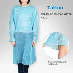 Одноразовый халат Одноразовые Синие нетканые фартук работа медицинская одежда Комбинезоны