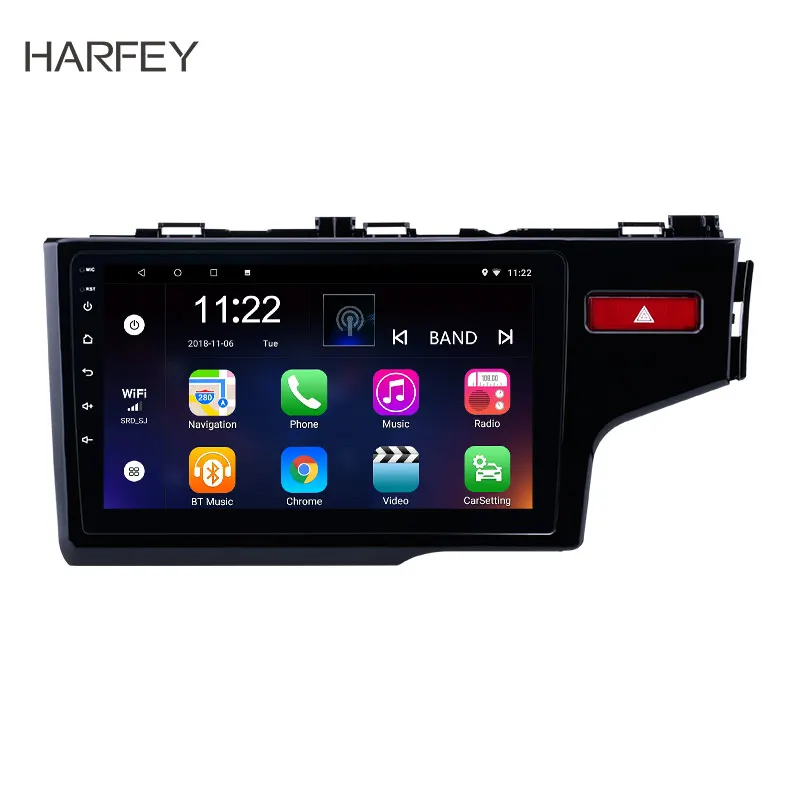 Perfect Harfey 10.1" Android 9.0/8.1 2 Din GPS Car Radio For 2014 2015 HONDA JAZZ FIT (RHD) Head Unit Touchscreen Multimedia Player 0 Perfect Harfey 10.1" Android 9.0/8.1 2 Din GPS Car Radio For 2014 2015 HONDA JAZZ FIT (RHD) Head Unit Touchscreen Multimedia Player 0