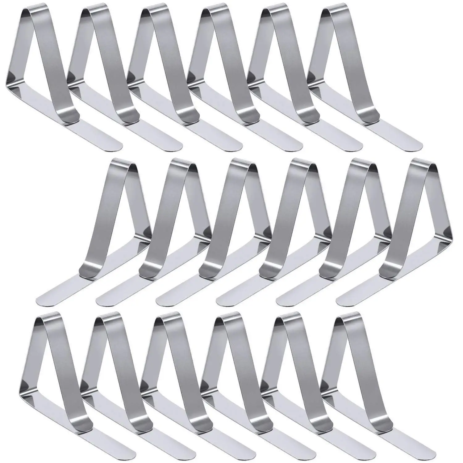 

Tablecloth Clips 18 Packs Picnic Table Clips Flexible Stainless Steel Table Cloth Cover Clamps Table Cloth Holders Perfect for