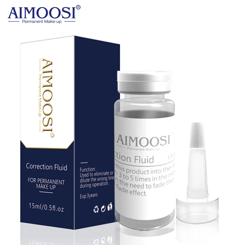 

2pcs Aimoosi Correction Fliud Remove eyebrow Tattoo Permanent makeup eyebrow microblading tattoo Lighten color
