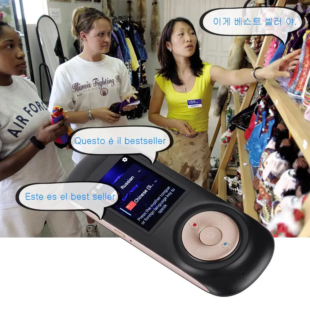 52 языков голосовой переводчик traductor de idiomas en tiempo real Wifi hotspot Smart двусторонний