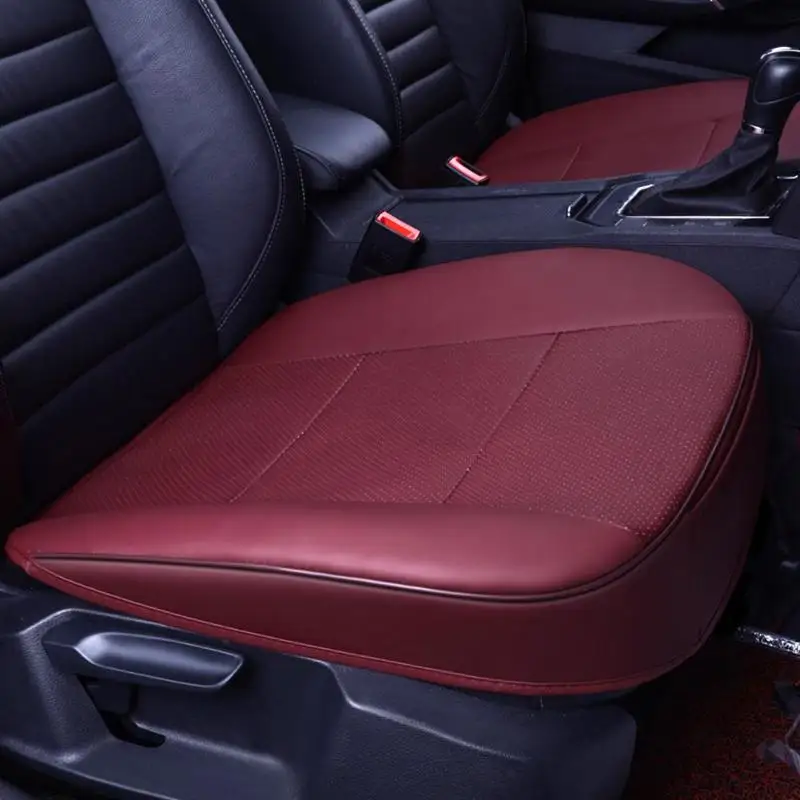 Универсальный чехол для автомобильных сидений дышащий коврик из искусственной кожи подушка для автомобильного стула высокое качество ручной работы из искусственной кожи коврик всесезонный
