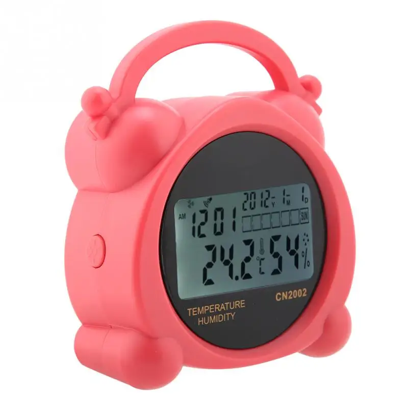 

CN002 Humidity Thermometer 5 in 1 Digital Thermometer Hygrometer Alarm Clock for Home Office Humidity Monitor Tool