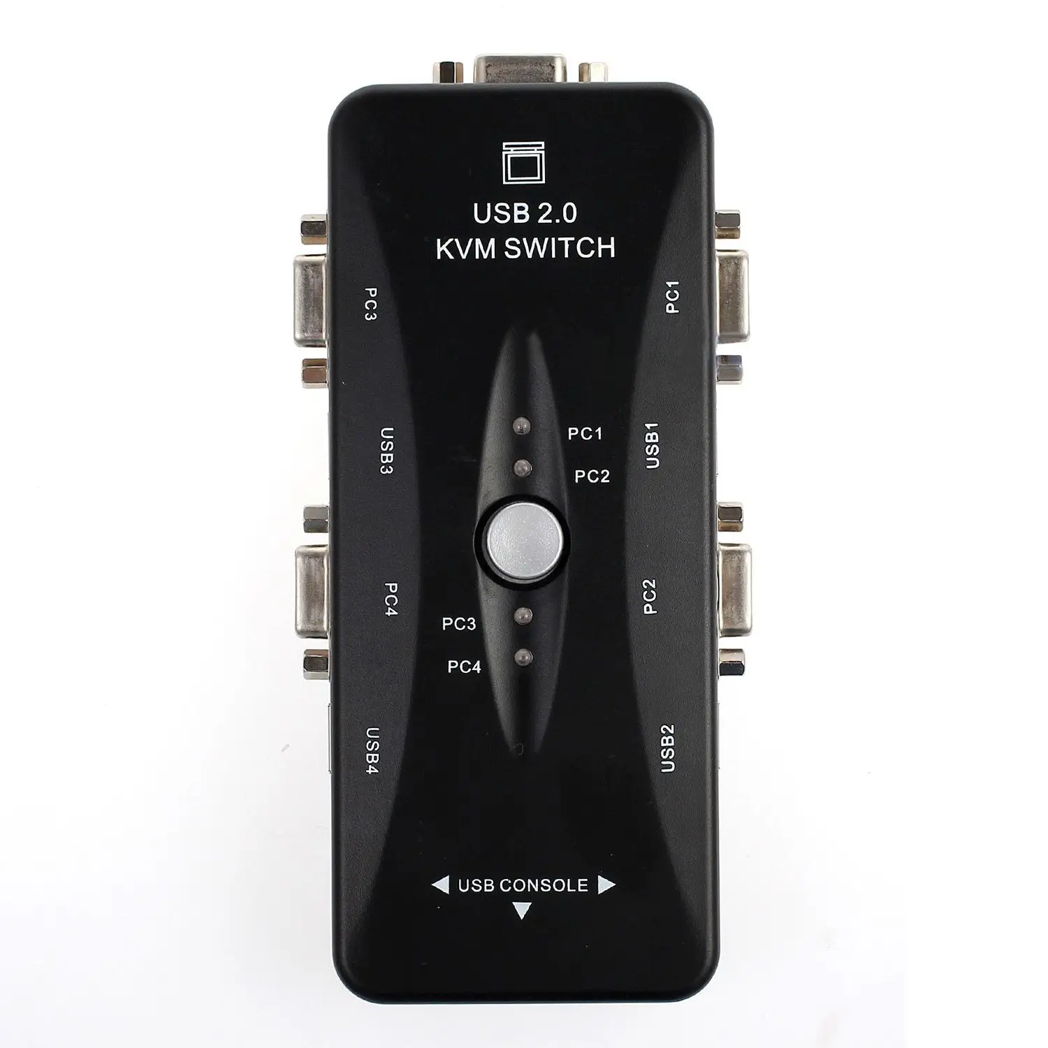 4 порта USB 2 0 KVM переключатель + Кабели клавиатура Монитор VGA SVGA ПК ноутбук|KVM-переключатели| |