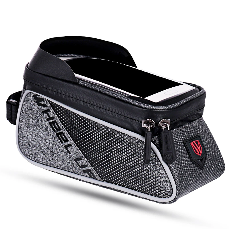 

WHEEL UP MTB Road Bicycle A Bike Bags Rainproof Touch-Screen Cycling Top Front Tube Frame Bags 6.0 inch Phone Case Bike Access