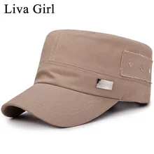 Liva Girl брендовая Классическая Стильная однотонная плоская кепка винтажная армейская Кепка s модная мужская женская кепка tain Hat унисекс Patrol cap