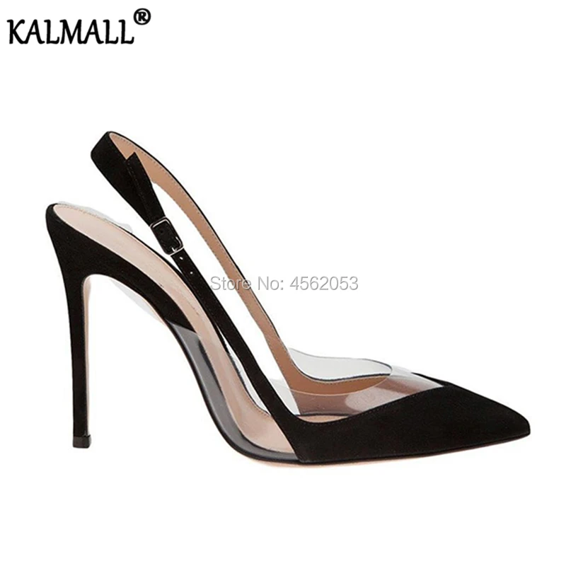 Туфли KALMALL женские на высоком каблуке-шпильке модные сандалии с острым носком