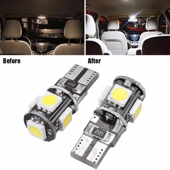 

10pcs/set DC 12V 1.2-2.5W/Bulb White Car Interior Led Lights Bulbs Kit For Vw Mk5 Mkv Golf Gti 2003-2009