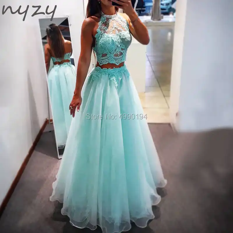 2019 two piece prom dresses