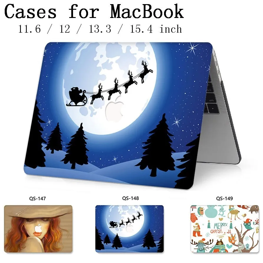 

For Laptop Sleeve For MacBook Air Pro Retina 11 12 For Notebook Case MacBook 13.3 15.4 Inch With Screen Protector Keyboard Cove