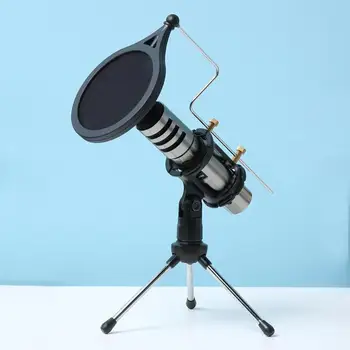 

Capacitive Microphone Home MIC with Tripod Stand Wind Filter Isolated Net