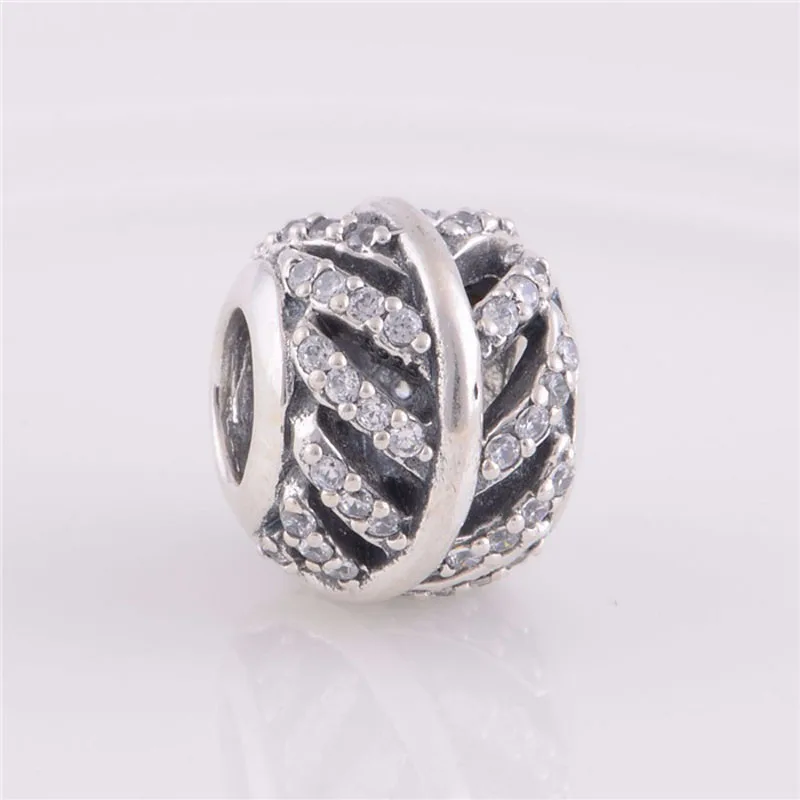 

CKK Beads Pave Feather Charm Fits Bracelet Pandora Charms Silver 925 Original Beads for Jewelry Making kralen perles Bead