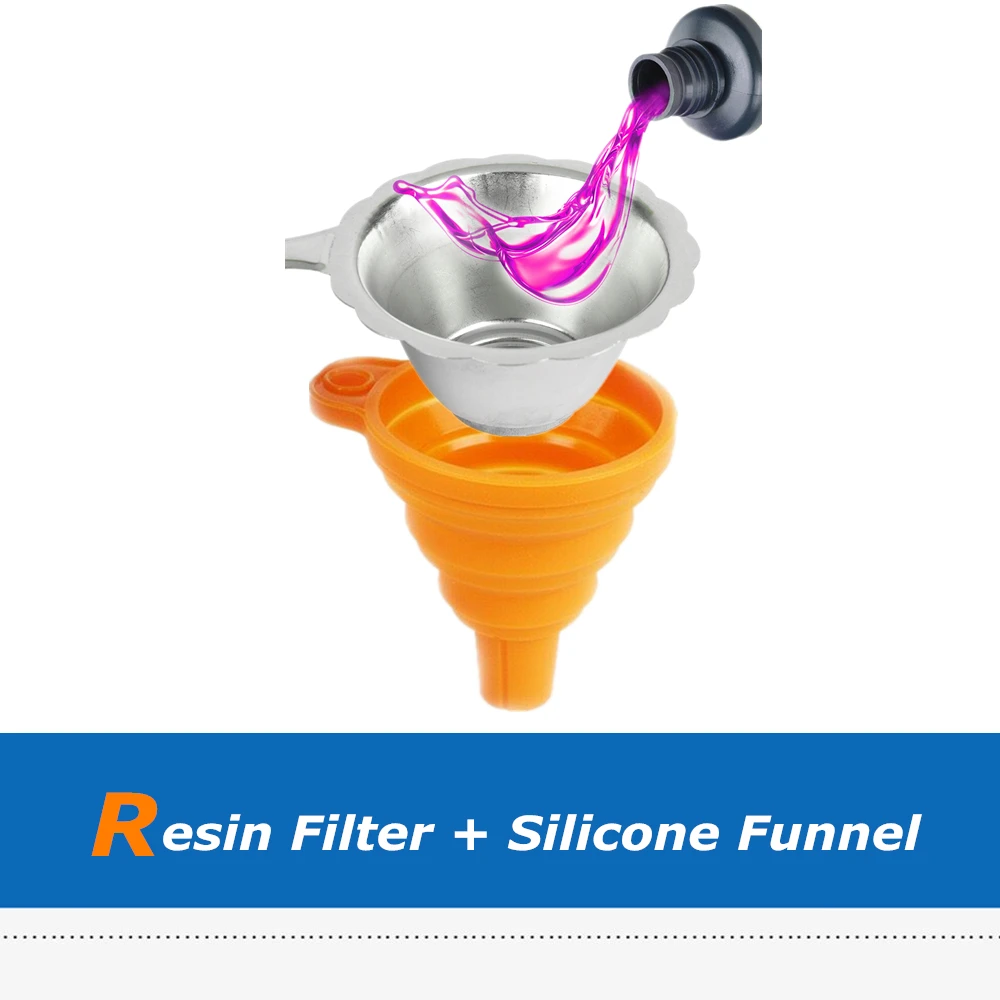 1pc Stainless Steel UV Resin Filter Cup + 1pc Silicon Funnel Disposable