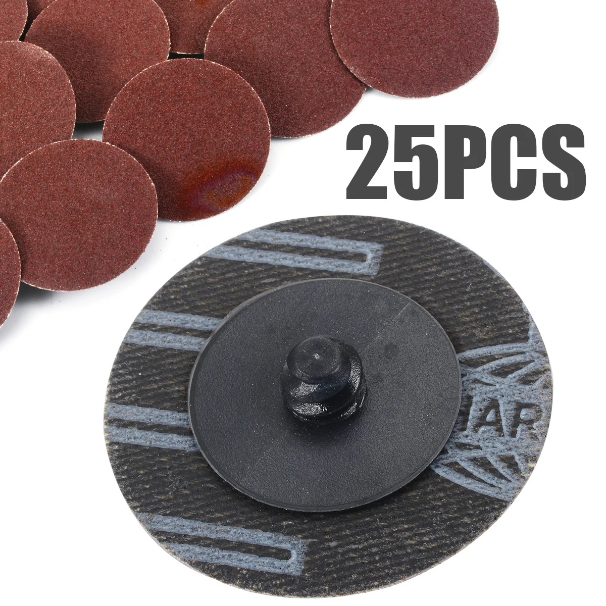 Buy 25PCS Abrasive Pads 180 Grit 2'' Roloc Roll Lock