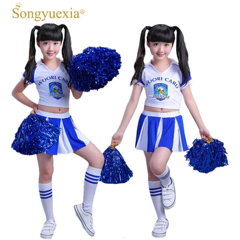 

Kids' New Style Cheerleader Clothing 2017 Pupil Lara Dance Performance Jersey for Children