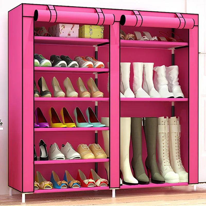 Multi-layer Assembly Non-woven fabric Craft Cabinet for Home Shoes Boots Dustproof Protect Storage Organizer JC016