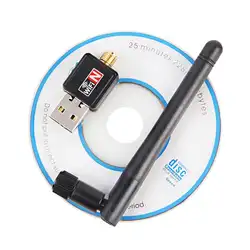 Высокая скорость мини-usb Wi-Fi адаптер 150 Мбит/с 2dB Wi Fi Dongle MT7601 Wi-Fi приемник беспроводной сетевой карты 802.11b/n/g Ethernet