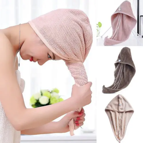 Супер абсорбирующее полотенце для сушки волос, тюрбан, купальный халат, шапка, повязка на голову, подарок