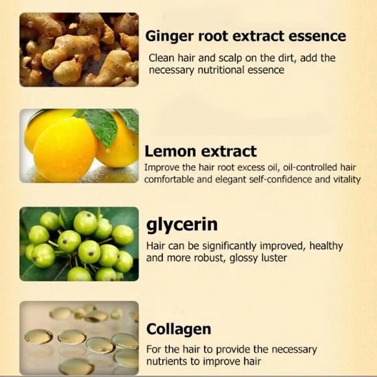 Ginger Moisturizing Hair Mask Damaged Repair Hair Care Treatment