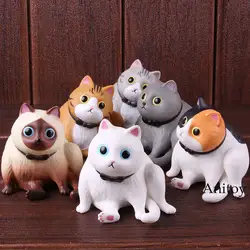 Аниме Рисунок MOLUMOLU благословение Cat версии ПВХ фигурку Коллекционная модель игрушки 6 шт./компл