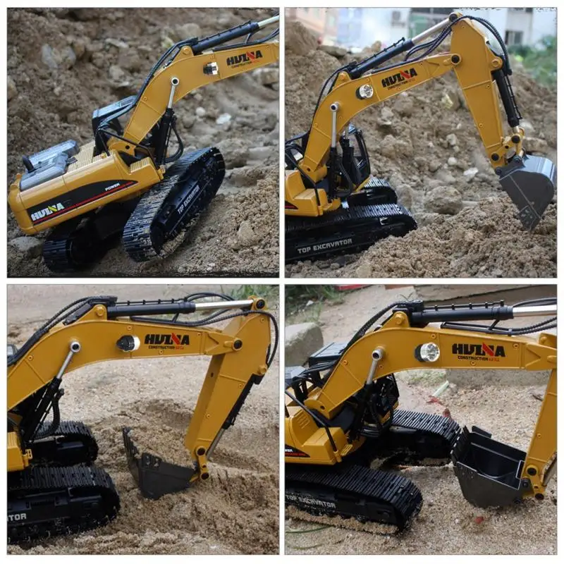 HUINA 1580 RC экскаватор игрушки 2 4G 1/14 23 канала 3 в 1 электрический строительный