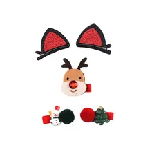 5 шт. рождественские заколки для волос, заколки для волос, аксессуары для волос, подарки, головной убор, реквизит для фотосессии, вечерние сувениры для детей, девочек, детей